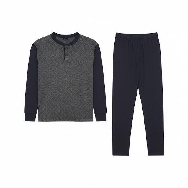 Mens Stylish Sleep & Lounge Two-Piece Set S3984346 W3001 - TUZZUT Qatar Online Shopping