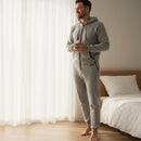 Men's Hooded Fleece Jumpsuit S1120999 - TUZZUT Qatar Online Shopping