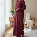 Women's lovely maroon/burgundy dress 4660078 - TUZZUT Qatar Online Shopping