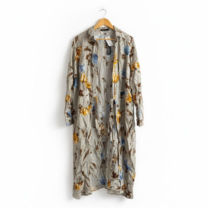 Women's Effortless Layers Unique Print Coat S1001466 - TUZZUT Qatar Online Shopping