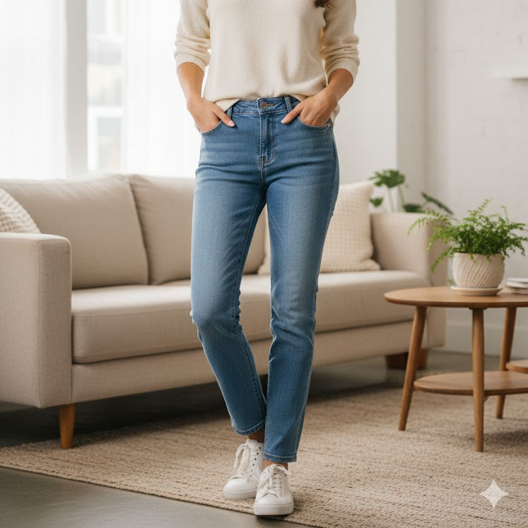 Women's New Stylish Jeans S4630426 - TUZZUT Qatar Online Shopping