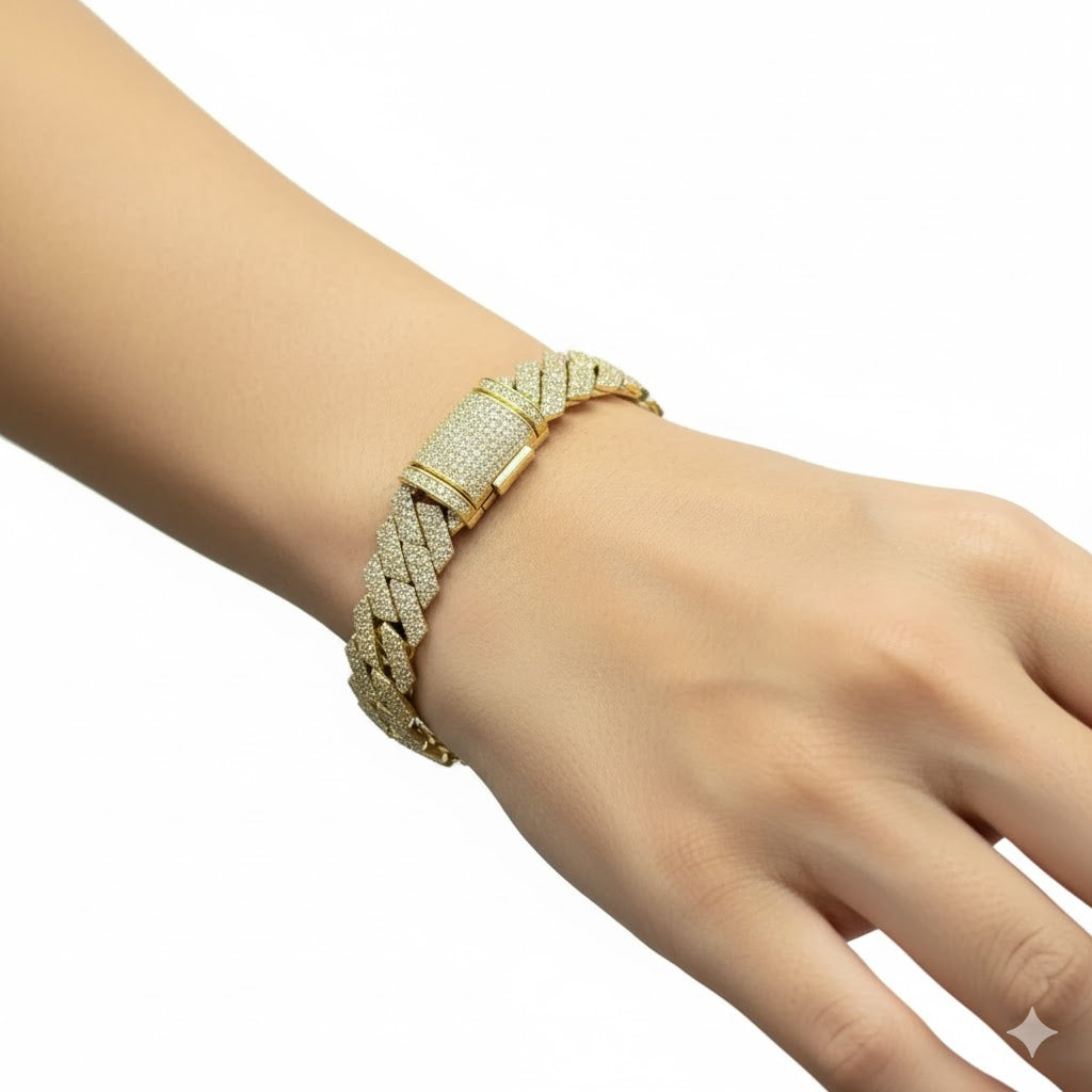Bust Down Cuban Link Bracelet LB77 Bust Down Cuban Link Bracelet LB77