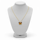 Gold platted Butterfly Enamel Necklace S4420206 - TUZZUT Qatar Online Shopping