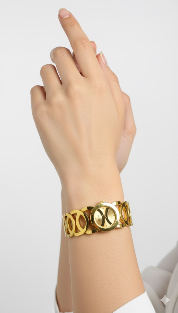 Elegant Women's Golden-Tone Quartz Watch 11212 - TUZZUT Qatar Online Shopping