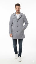 Unique Single Breasted Trench Coat 7006576 - TUZZUT Qatar Online Shopping