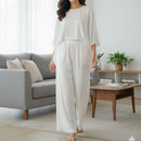 Women's 2pc Ultimate White Lounge Set 572860 - TUZZUT Qatar Online Shopping