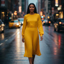 Womens Long-Sleeve Pleated Dynamic Style 8871409 - TUZZUT Qatar Online Shopping