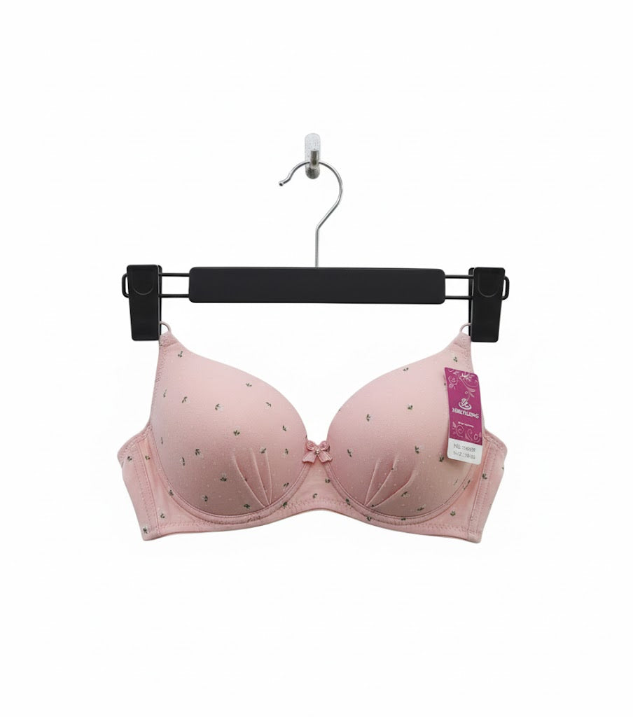 Printed Wired Single Pad Bra 330025