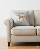 Horse Design Cushion Cover S4561303 - TUZZUT Qatar Online Shopping