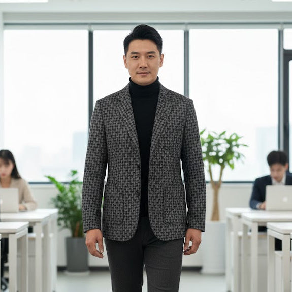 Men's Traditional blazer styling with a simple two-button front 814733 Men's Traditional blazer styling with a simple two-button front 814733