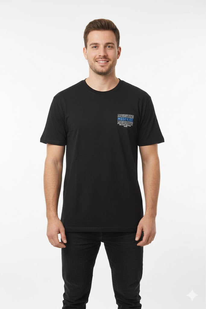 MOSEVJUE Black T-Shirt TZ051 MOSEVJUE Black T-Shirt TZ051