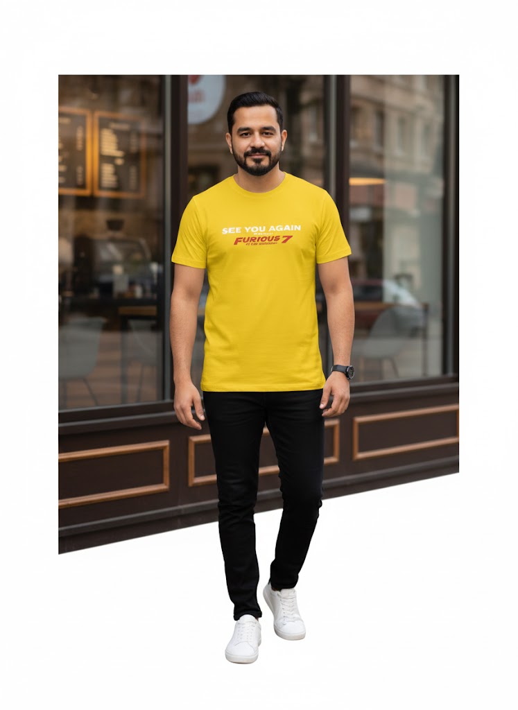 Furious T-Shirt Yellow TZ012 Furious T-Shirt Yellow TZ012