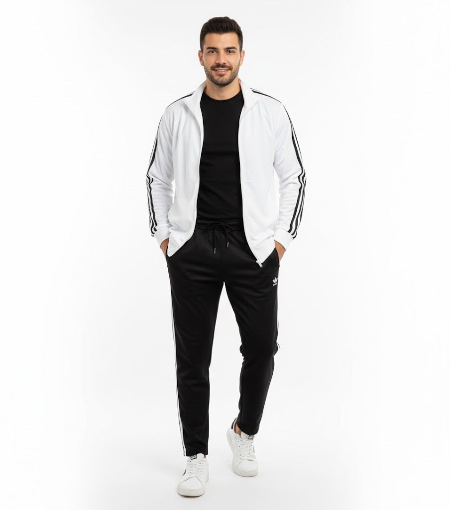 Men's Three Stripes Track Jacket with Pant TS96 Men's Three Stripes Track Jacket with Pant TS96