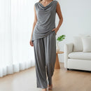 Women's 2 Piece Luxurious Grey Co-ord Set 009778