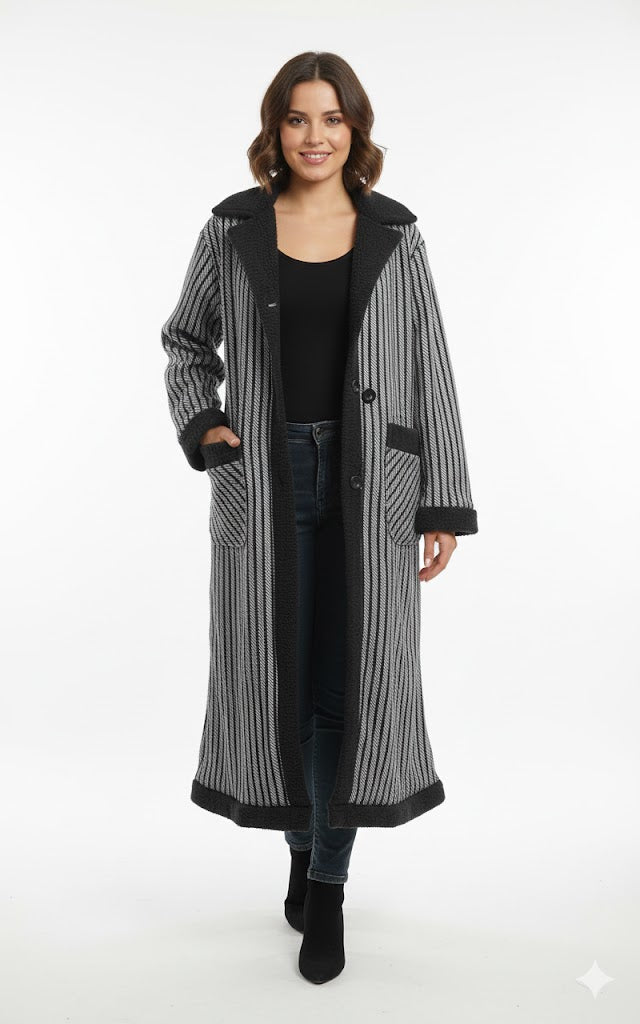 Vintage Long Trench Coat Jacket 176106