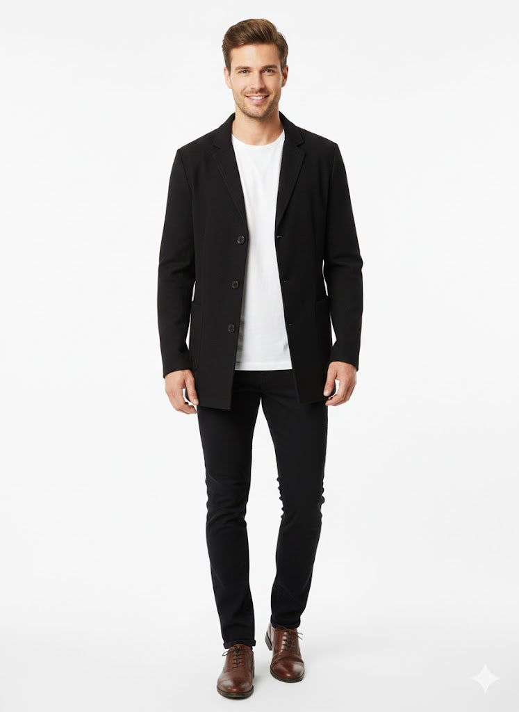 Casual Three Button Lapel Coat LC52 Casual Three Button Lapel Coat LC52