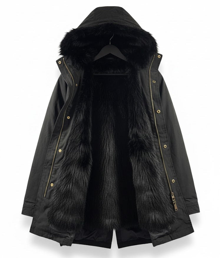 Men's Winter Ultimate Winter Warmer Luxurious Faux Fur Lined Parka 642676