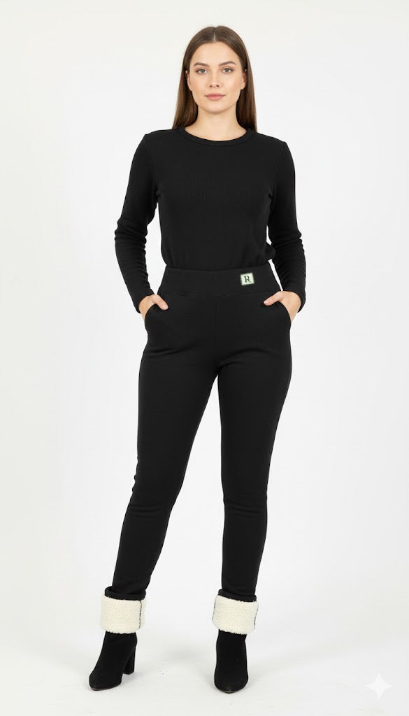 Thick Woolen Warm Winter Stretchable Leggings 7012079 Thick Woolen Warm Winter Stretchable Leggings 7012079