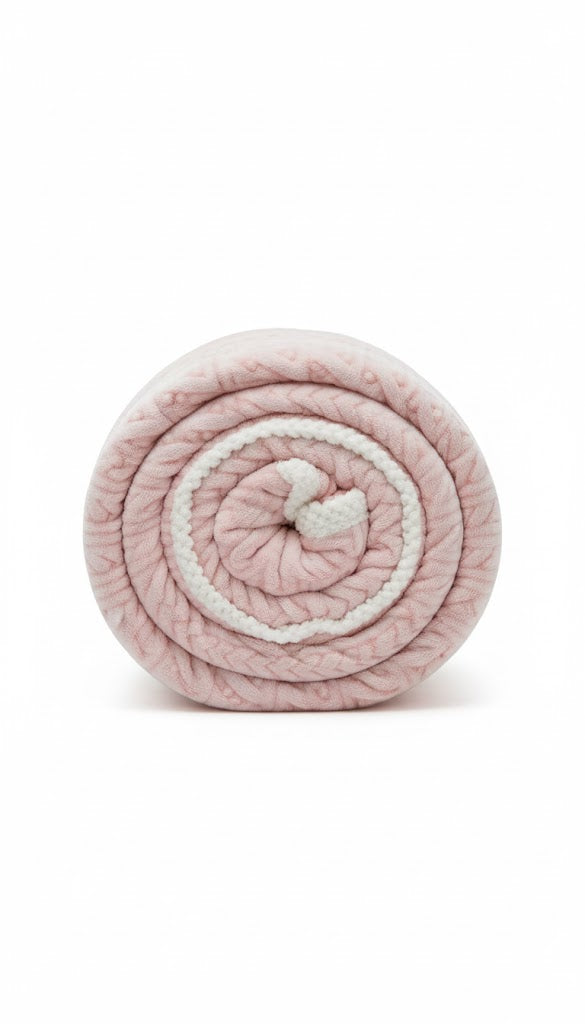 Chenille Blanket Pink 180*200 7007918