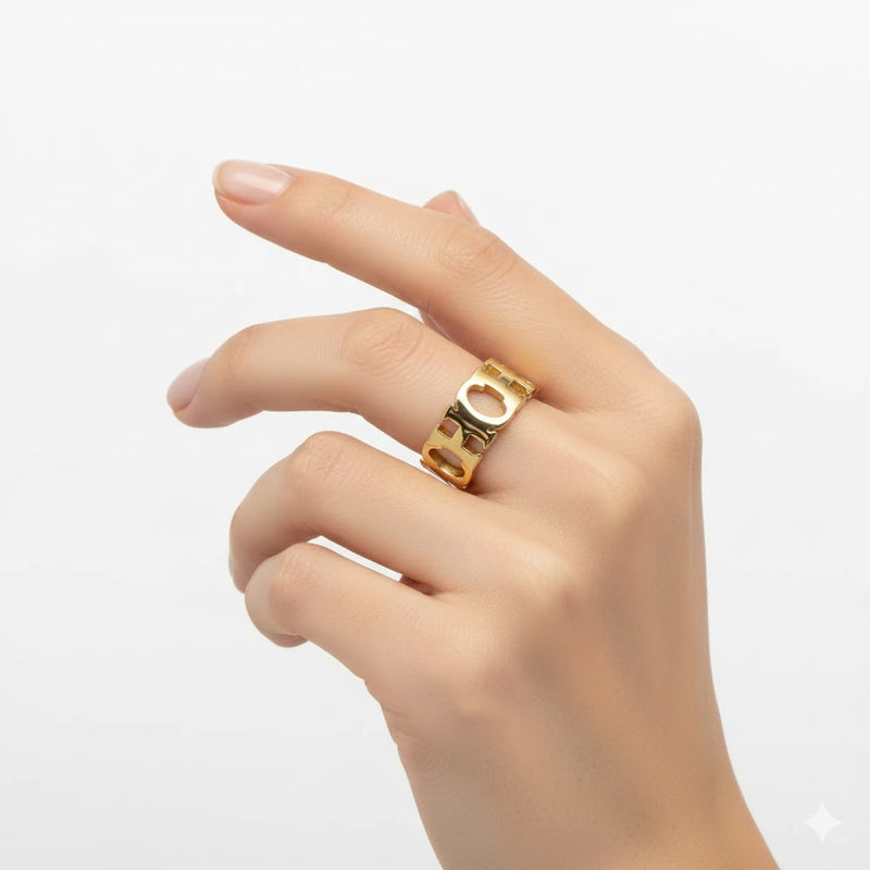 CH Engraved Design Ring X4767931