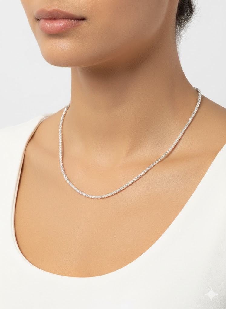 Popcorn Chain Silver S4970712 Popcorn Chain Silver S4970712