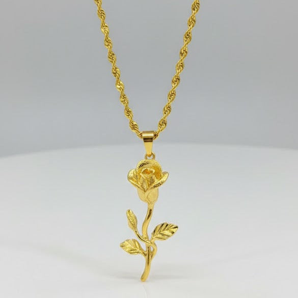 Gold Stem Necklace ST833 Gold Stem Necklace ST833