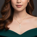 Crystal Feather Necklace Y258