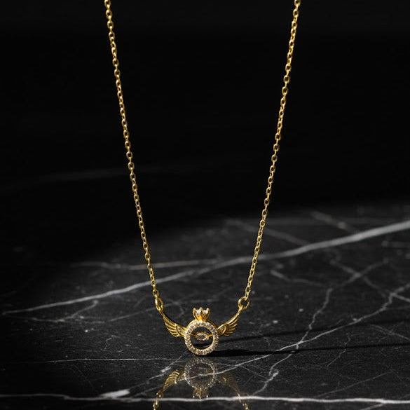 Crystal Crown Charm Necklace CH887 Crystal Crown Charm Necklace CH887