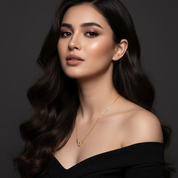 Crystal Crown Charm Necklace CH887