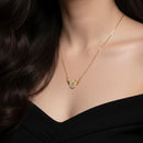 Crystal Crown Charm Necklace CH887