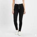 Women High waist Slim Fit Stretchable Denim Jeans J41369 - TUZZUT Qatar Online Shopping