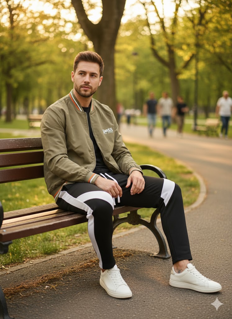 Men's 2 Pcs Tracksuit Set TZ7802 - TUZZUT Qatar Online Shopping