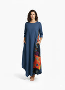 Women's New Trend Print Long Dress 1214575 - TUZZUT Qatar Online Shopping