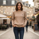 Women's Winter Yellow Camel Sweater B9034 - TUZZUT Qatar Online Shopping