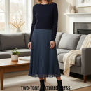 Women's New Outfit Blue Trending Dress 5XL 798979 - TUZZUT Qatar Online Shopping