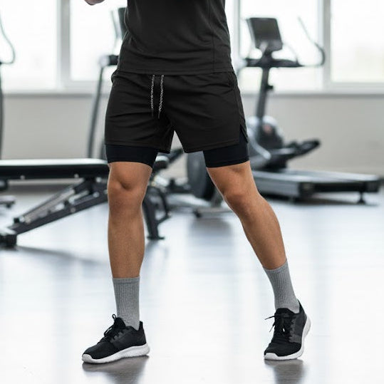 Men's Training Fitness Sport Jogging Gym Short 3784521 - TUZZUT Qatar Online Shopping