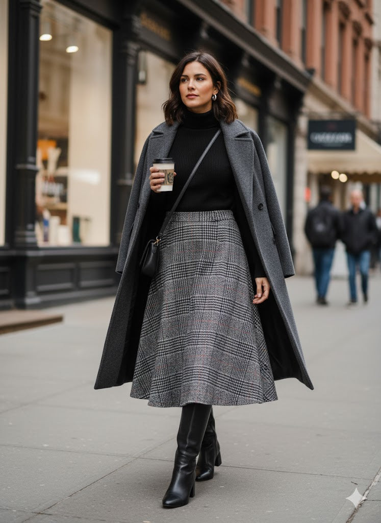 Wool Blend Midi Skirt 70997 Wool Blend Midi Skirt 70997