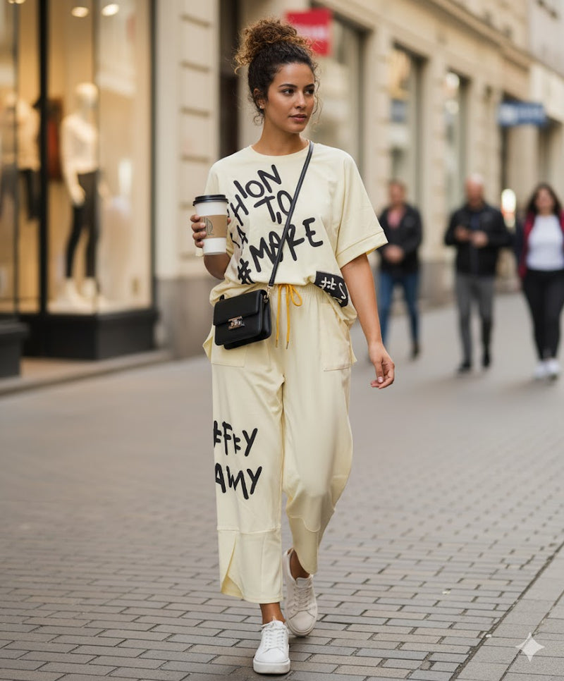 Loose-fitting Walking Suit 128188 - TUZZUT Qatar Online Shopping