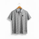 Men's Unique Print Perfect Fit Collar T-shirt T210310 - TUZZUT Qatar Online Shopping