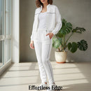 Women's 2pc White Sportstyle Tracksuit Set 885422 - TUZZUT Qatar Online Shopping