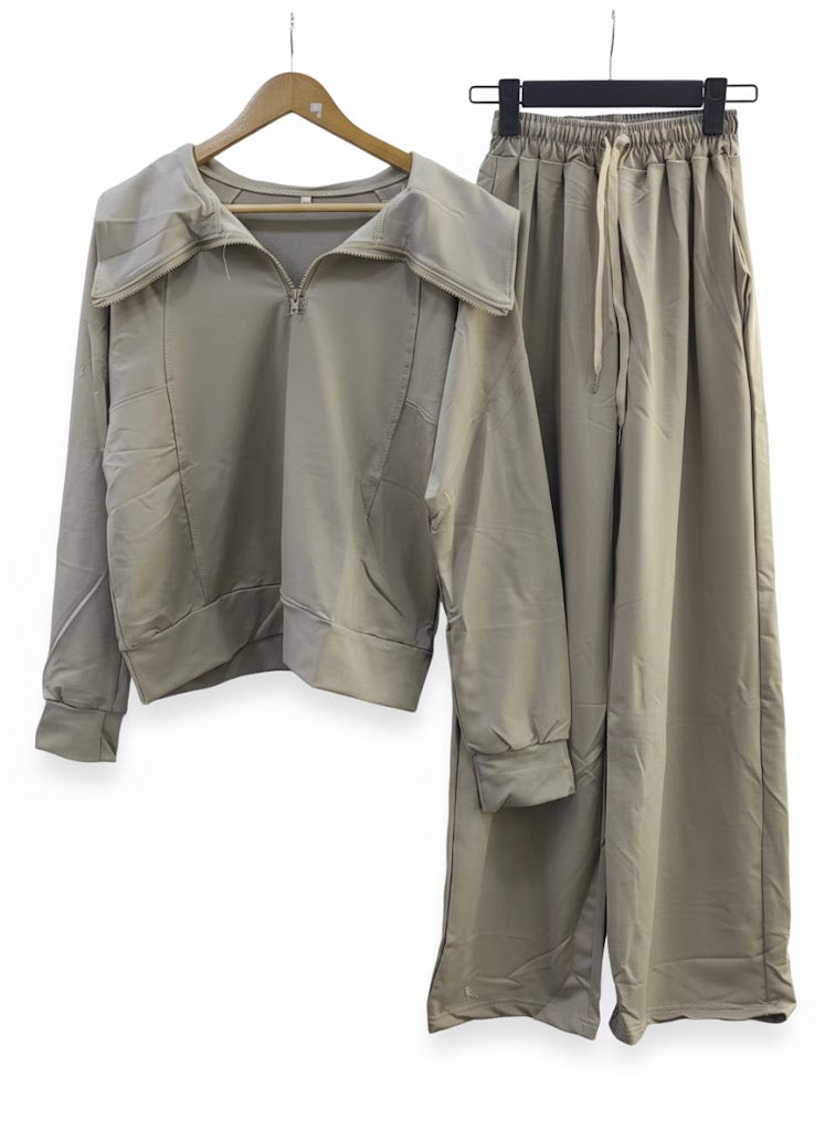 Zip Neck Sweat Tracksuit Set 7014625 Zip Neck Sweat Tracksuit Set 7014625