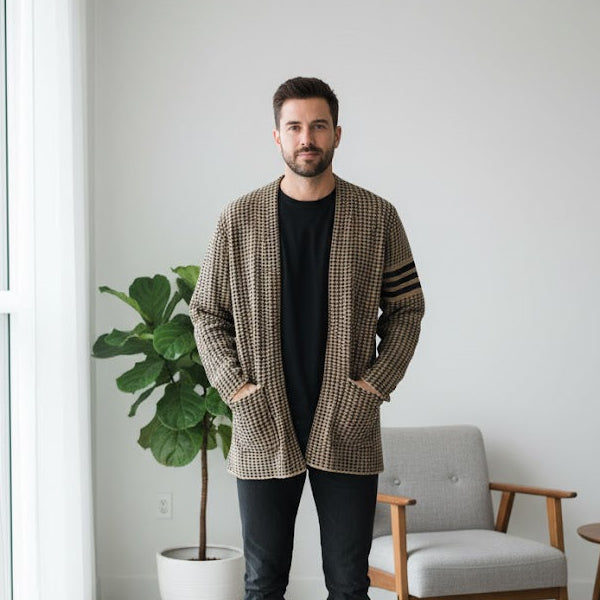 Men's Winter Casual Comfortable Versatile Coats Jacket Classic Cardigans 140253 - TUZZUT Qatar Online Shopping