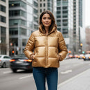 Down Jacket Men Winter Stand Collar Loose Bright Jacket Men S1597651