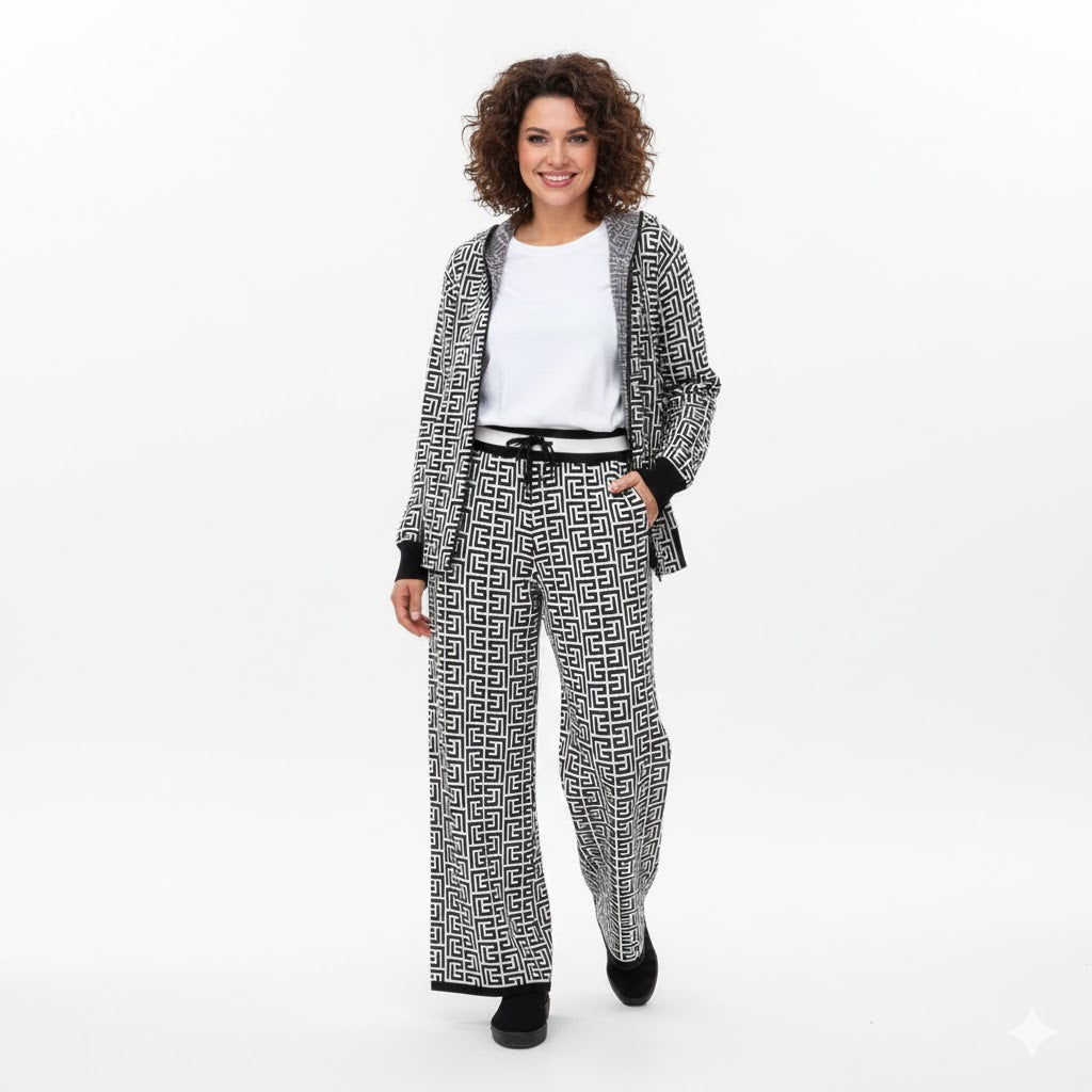 2 Piece Women Outfit Autumer Winter Tracksuit Leg Pant Suit Set WS353 2 Piece Women Outfit Autumer Winter Tracksuit Leg Pant Suit Set WS353