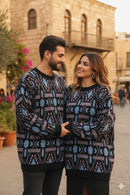 Vintage Pattern Knit Jumper J12 - TUZZUT Qatar Online Shopping