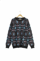 Vintage Pattern Knit Jumper J12 - TUZZUT Qatar Online Shopping