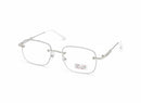 Silver Galaxy Style Frameless Reading Glasses +1.00 RG09 - TUZZUT Qatar Online Shopping