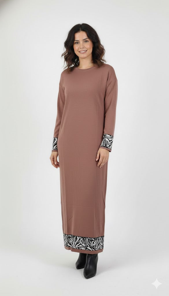 Full Sleeve Turkish Modest Winter Dress 9509 Full Sleeve Turkish Modest Winter Dress 9509