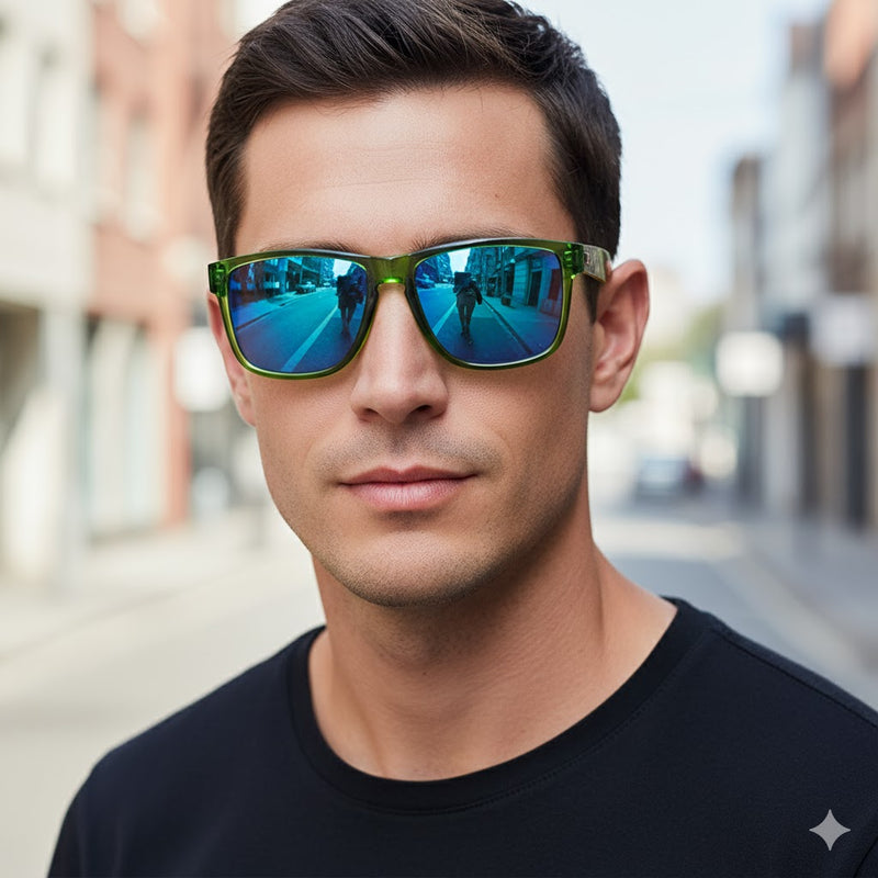 Quiksilver Green Zebra Stripes Trendy Sunglasses TS31 - TUZZUT Qatar Online Shopping