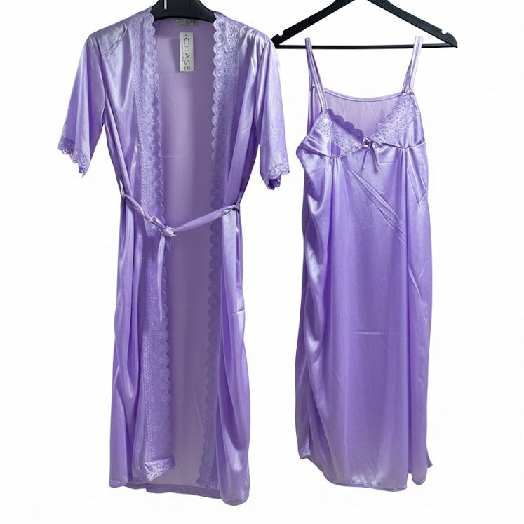 Women's luxurious comfort beautiful two-piece satin Nights Set W546780 - TUZZUT Qatar Online Shopping